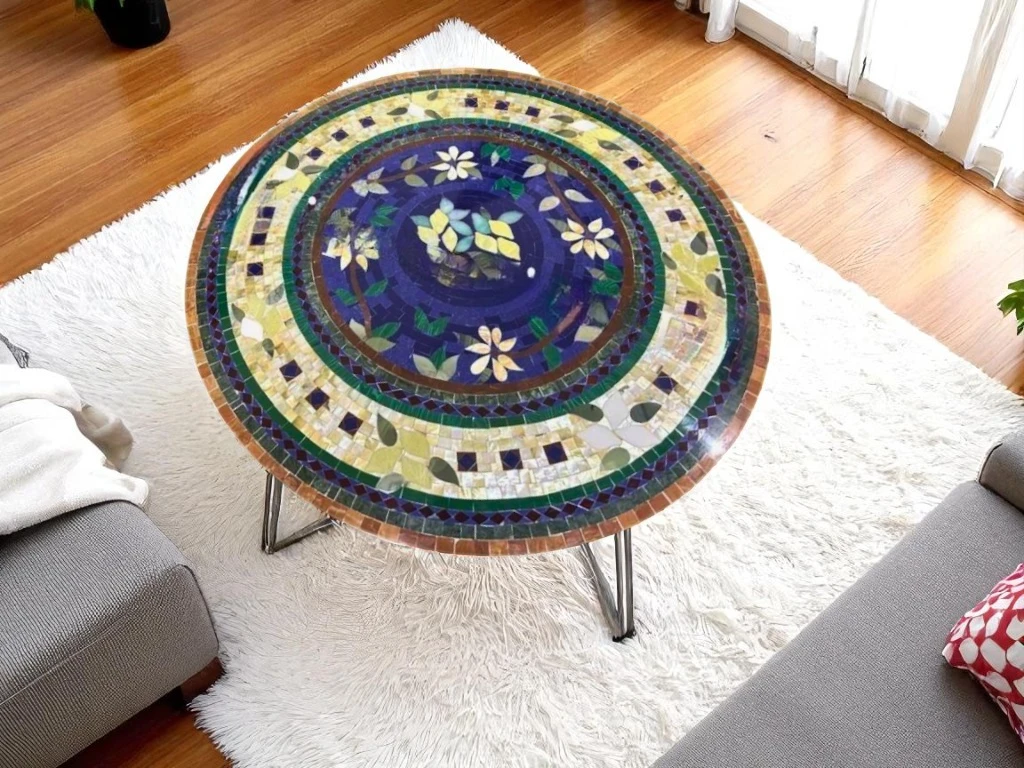 Patio Round Coffee Table Handmade Furniture 